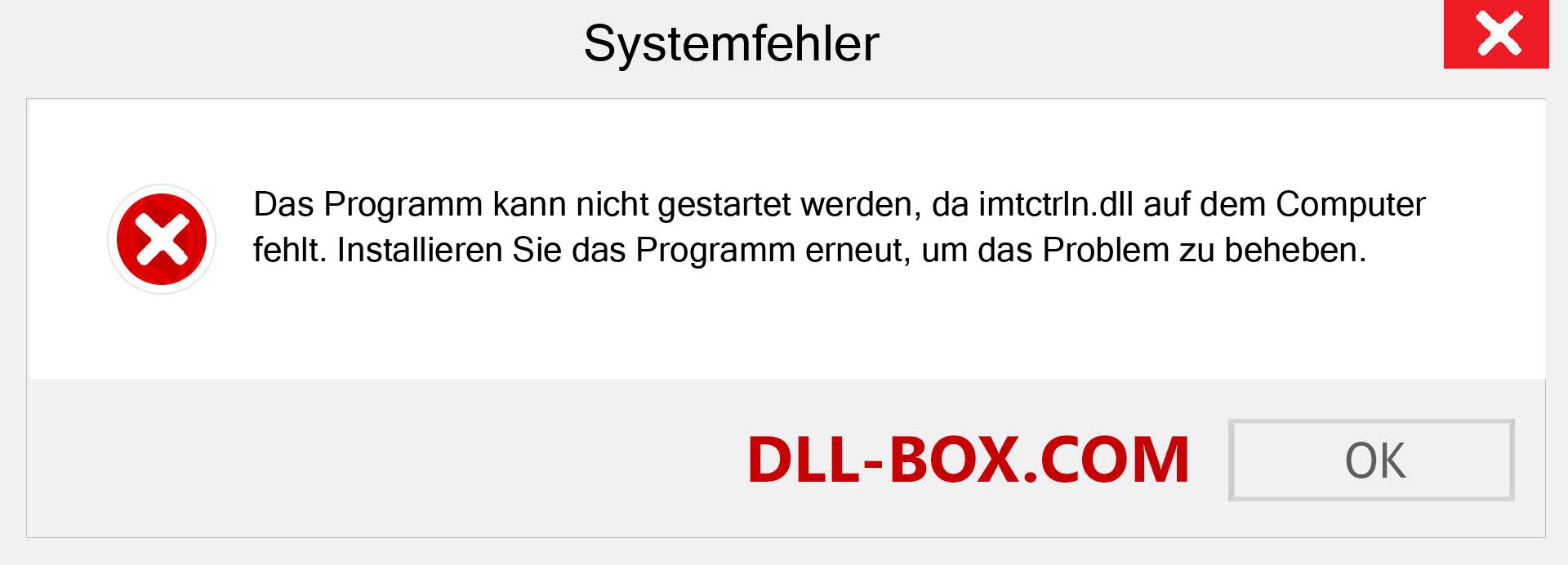 imtctrln.dll-Datei fehlt?. Download für Windows 7, 8, 10 - Fix imtctrln dll Missing Error unter Windows, Fotos, Bildern