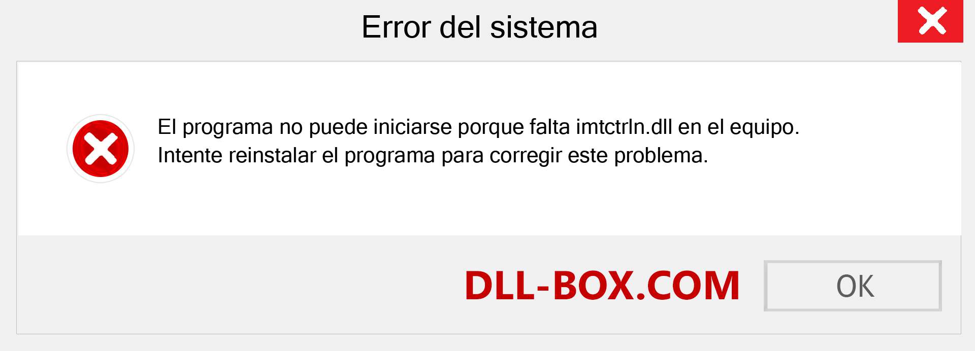 ¿Falta el archivo imtctrln.dll ?. Descargar para Windows 7, 8, 10 - Corregir imtctrln dll Missing Error en Windows, fotos, imágenes